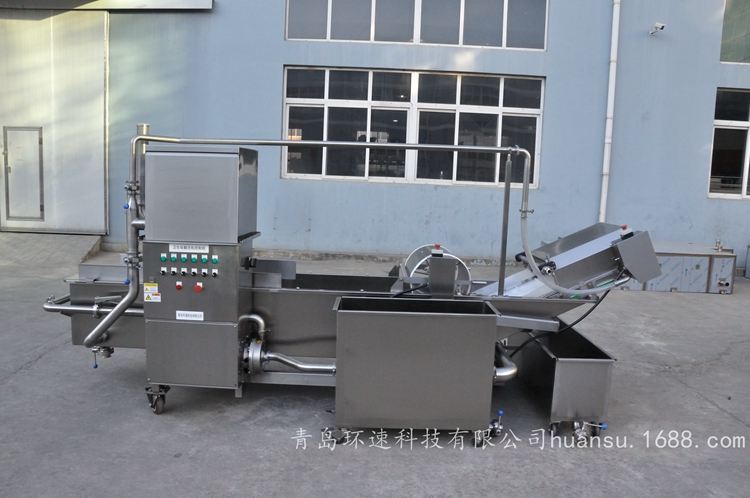 氣泡洗菜機設備 效率高能耗低節水,機身304不銹鋼制造,進口配件設備運行穩定